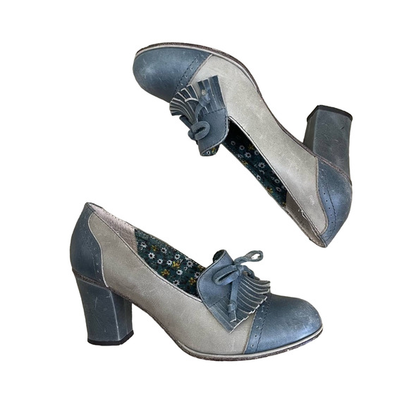 Seychelles Shoes - Seychelles Low Heel Closed Toe Tassels With Bow Floral Detail Women Shoe Size